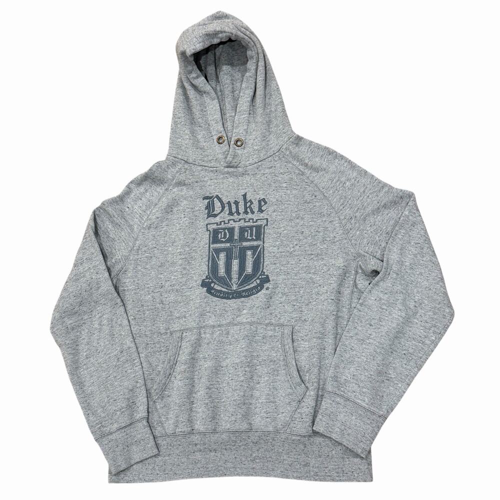 Campus Crew Duke University Crest Embroidered Gray Hoodie Men's Small